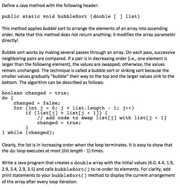 This Program should be in JAVA language. Define a Java method with