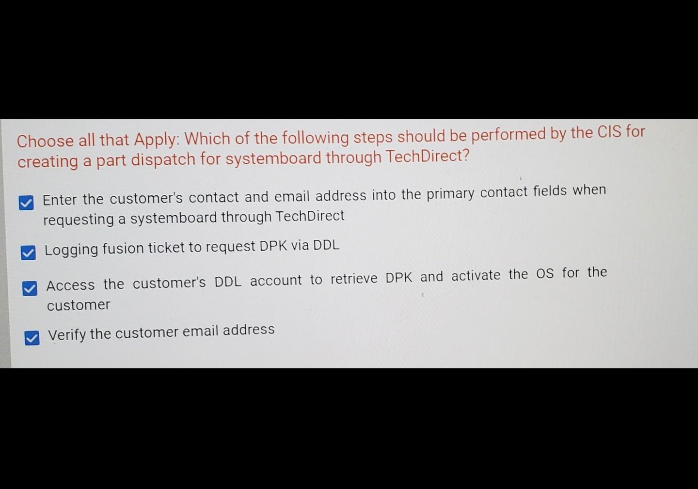 please need asap question reference Choose all that Apply: Which of the