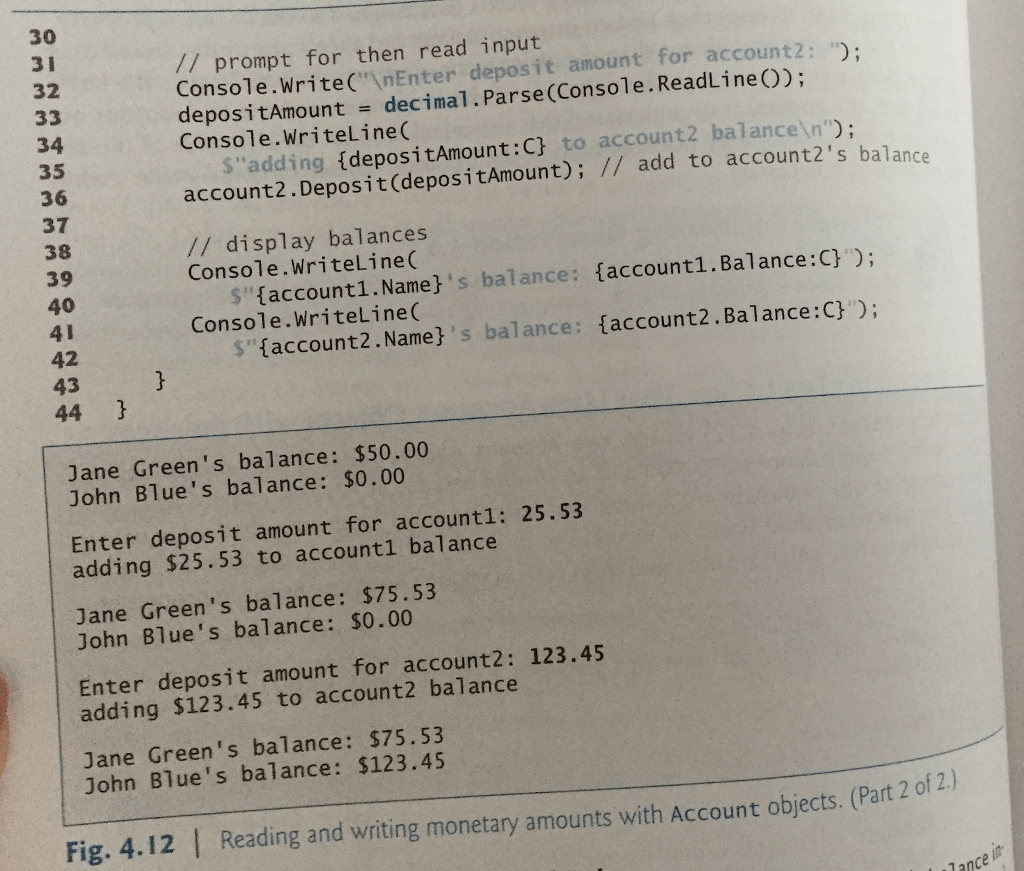 method Main contains six statements (lines 13-14, 15-16, 26-27, 29-29, 39-40 and