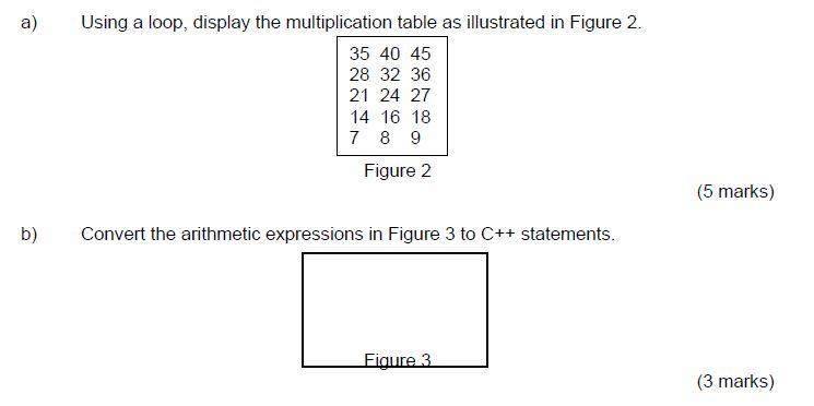  How to do this question?? C++ Programming a) Using a loop,