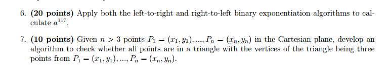 Left to right and right to left binary exponentation No code in