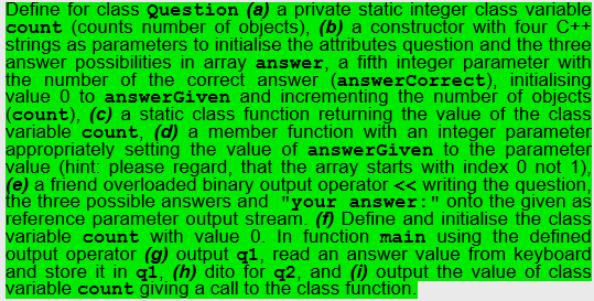  CAN YOU PLEASE HELP ME SOLVE THIS C++ PROGRAM QUESTION? OUTPUT