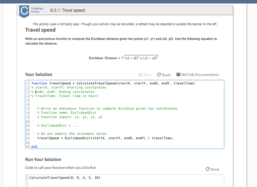  This activity uses a 3rd party app. Though your activity may
