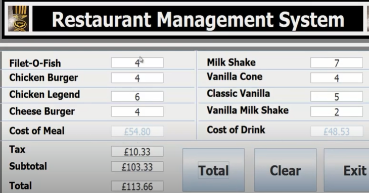 Create an Object-Oriented based Restaurant Management System in Java 1) Create Class