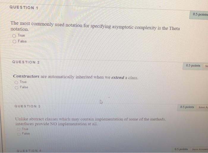 data structures QUESTION 1 0.5 points The most commonly used notation for
