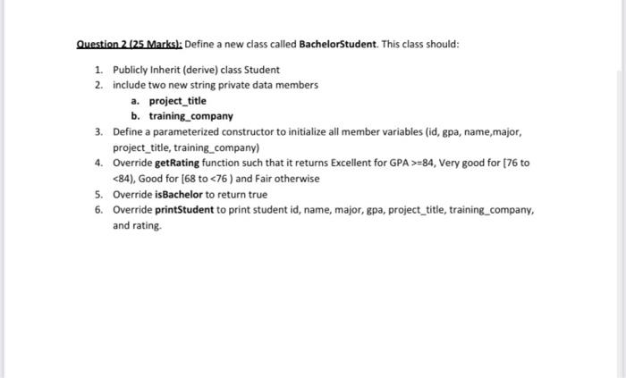 hierarchy for students in a university. There are two categories of students,