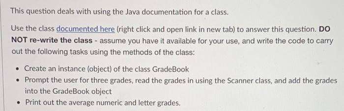 DO NOT RE-WRITE THE CLASSJUST ANSWER THE 3 QUESTIONS This question deals