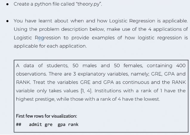Struggling with the attached task, please assist Create a python file called