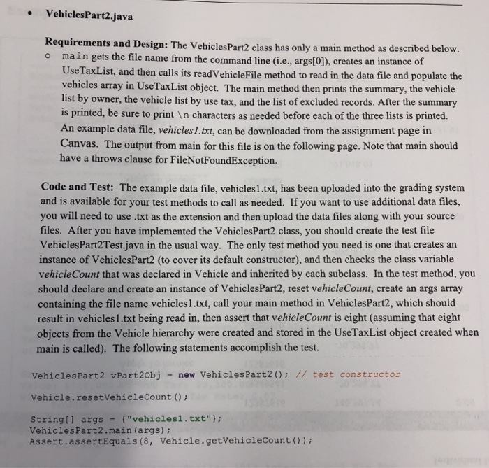 main method to create and print one or more instances of the