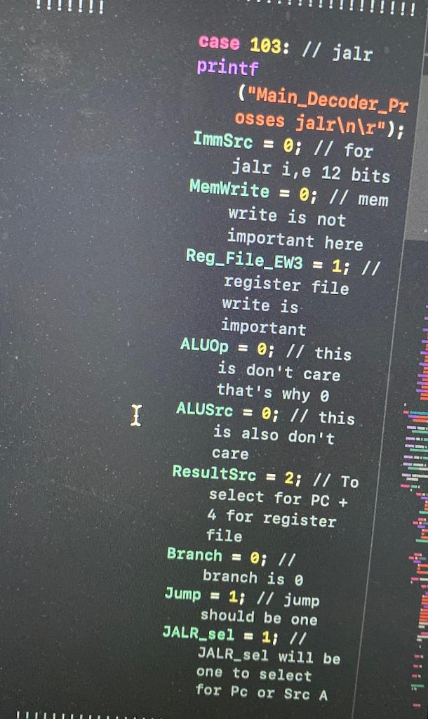 Write the Main Decoder truth table enhanced to support Jalr, according to