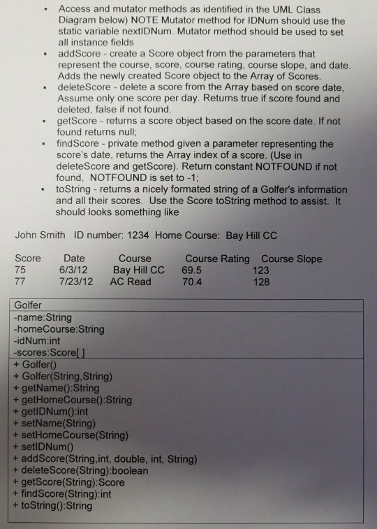 constructs basic operations on an Array of objects (find, change, access all