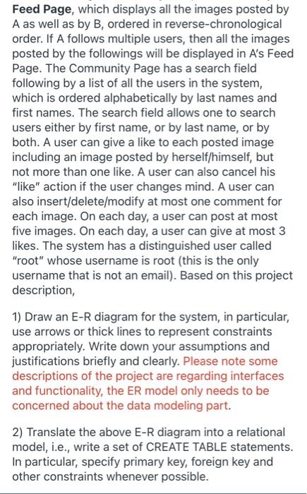 represent constraints appropriately (at most 1, at least 1, etc). PLEASE DONT