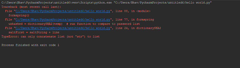 dump. I keep getting the following error: What am I doing wrong?