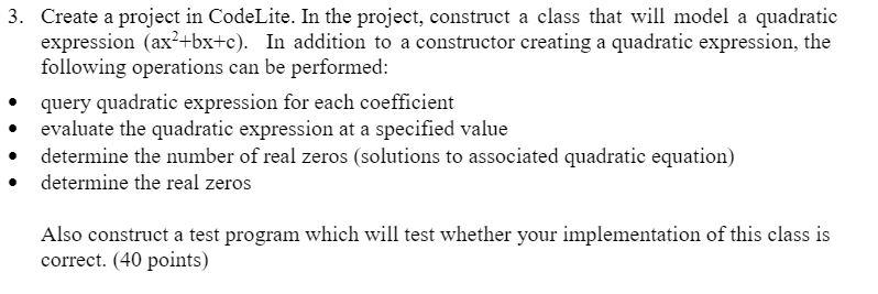  full code with screenshot in c++ 3. Create a project in