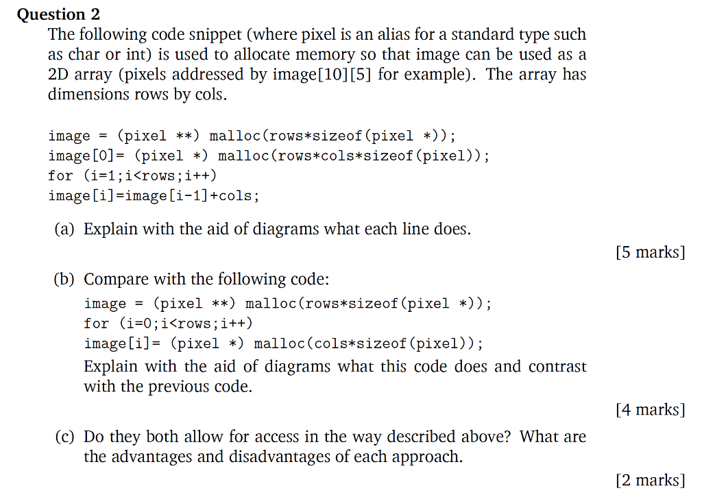  The following code snippet (where pixel is an alias for a