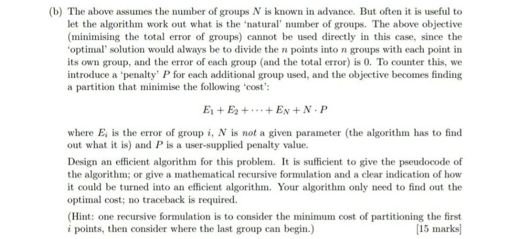be attempted in groups. A fundamental problem in machine learning and data