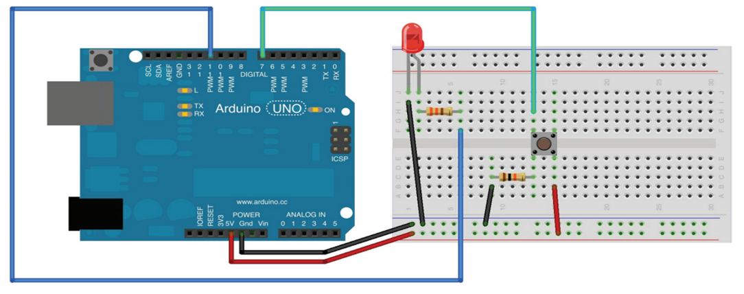 Arduino Programming Create a program based on the provided visual diagram that