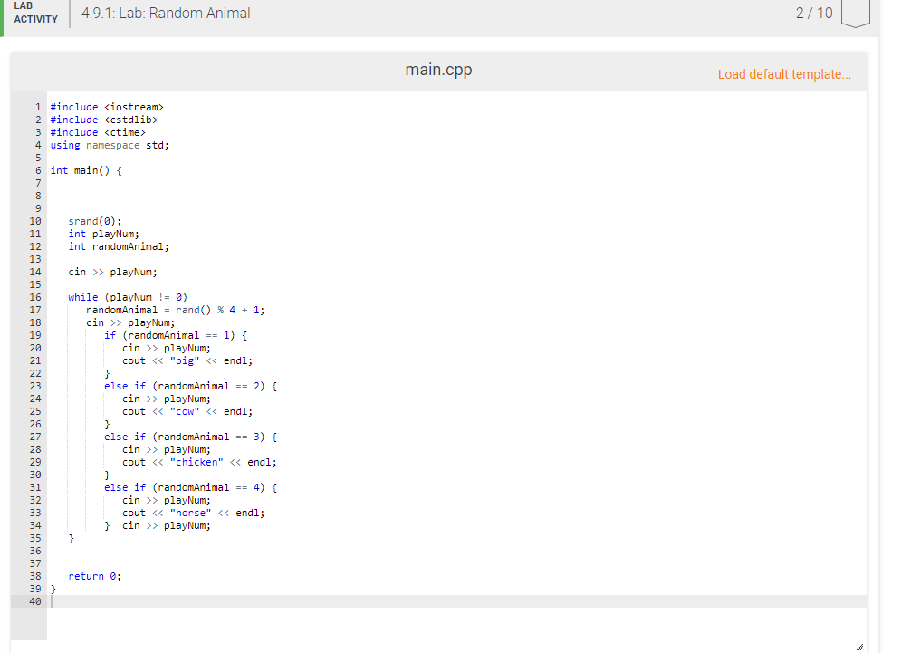 Lab: Random Animal Part 1: Complete the survey. Part 2: Peek-a-boo is