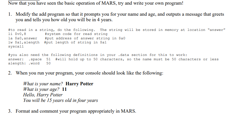  please help me Now that you have seen the basic operation