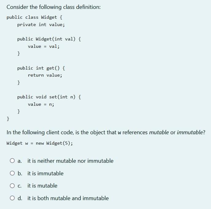 is illegal because instance method f attempts to access class variable val.