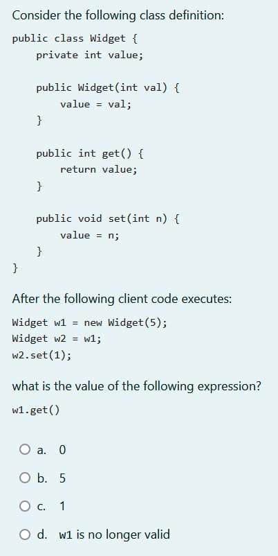 public static int get() \{ return count; public static void reset() \{