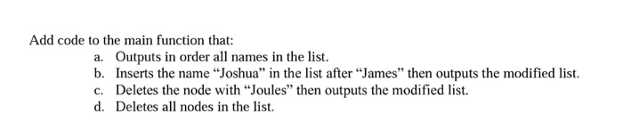 #include using namespace std; struct Node string name; Node link; )i typedef
