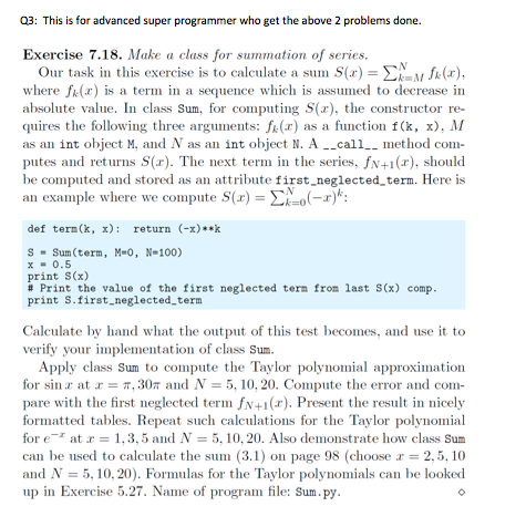 Python Please! 03: This is for advanced super programmer who get the