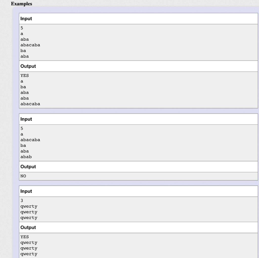 letters. Rearrange (reorder) the given strings in such a way that for