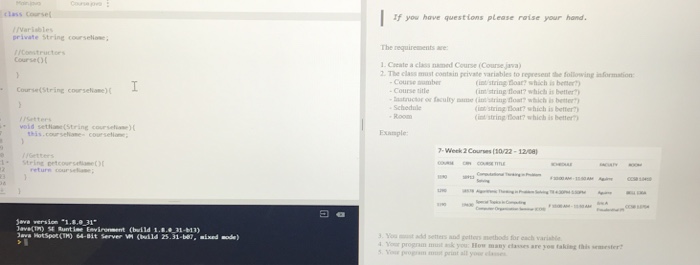  Array of objects Java If you have questions please raise your