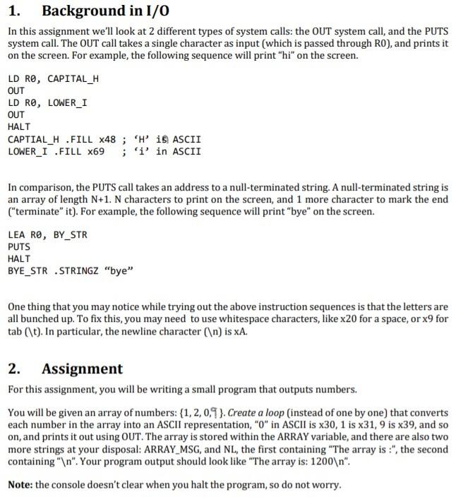 Use Lc3-assembly and show .asm code Starter Code: .ORIG x3000 ; DO