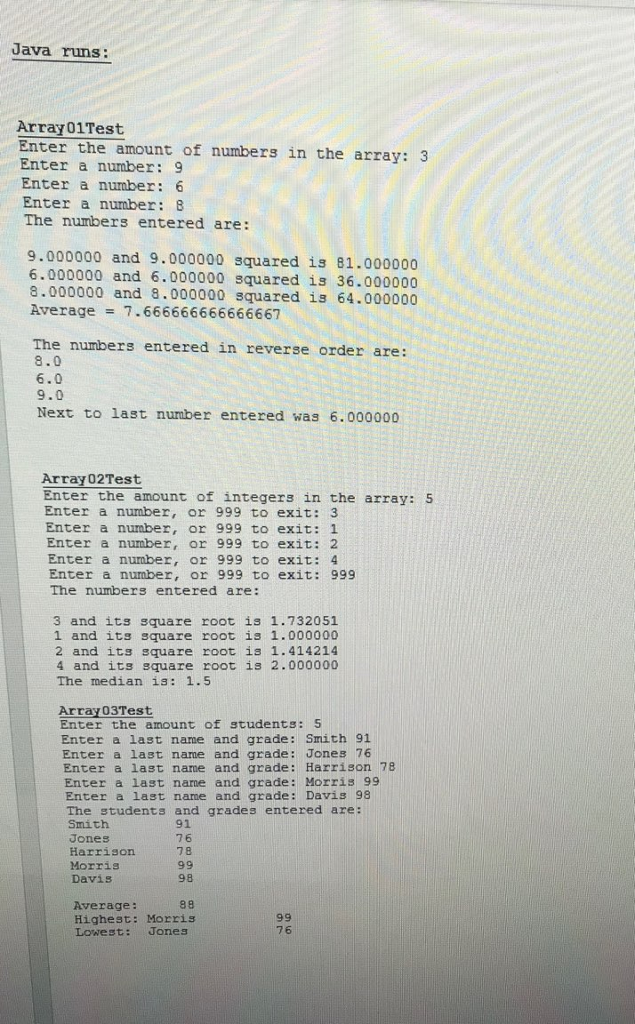 flowcharts as a guide. Array02Test asks the user for the length of
