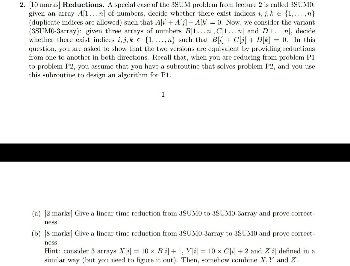  Help me with the computer science question below 2. [10 marks]