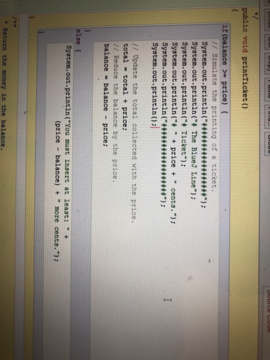 method so that it declares a local variable, amountLeftToPay. This should then
