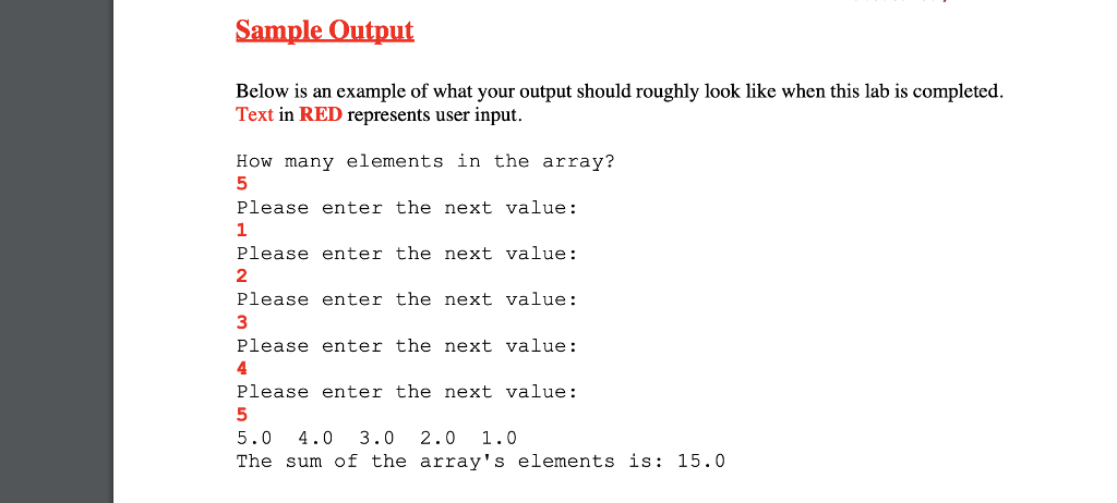 hold the data. Please declare 4 variables as follows, you can choose