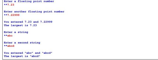 SAME LIKE THIS OUTPUT! Lab Write a complete program that: 1. Prompts