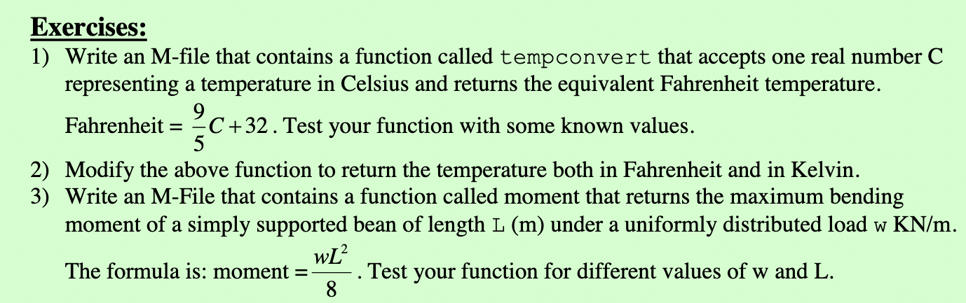 Please help solving this in a Matlab M file, function code +