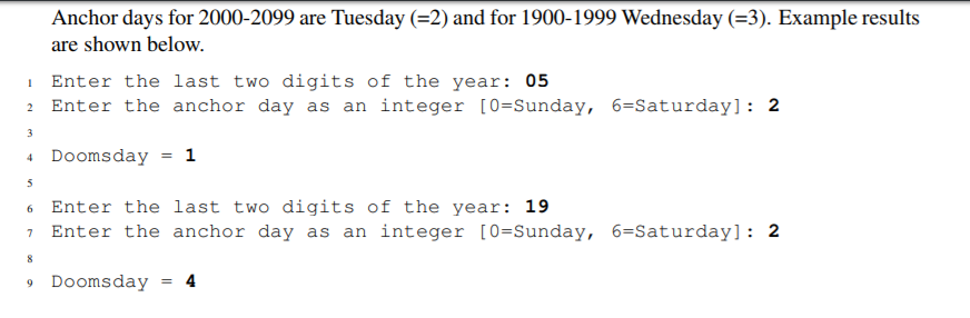 Doornsday-((gr. // 12) + (yr % 12) + (yr % 12) //