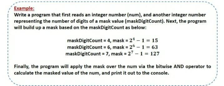 Please write the program with c++ language, and provide a output example