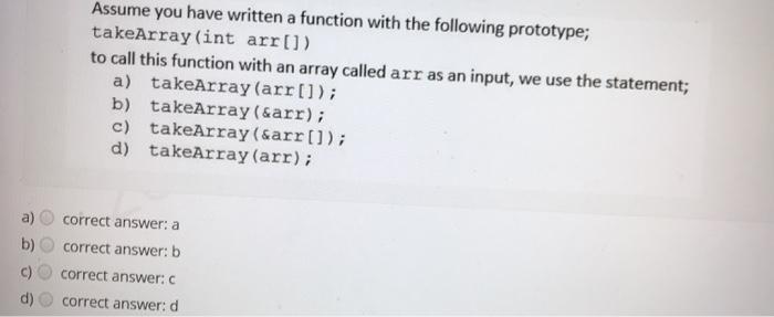 solve it now Assume you have written a function with the following