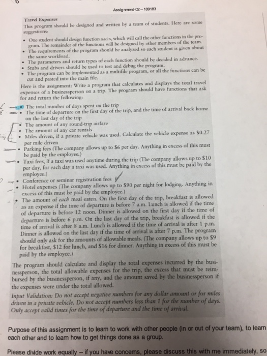  This program should be designed and written by a team of