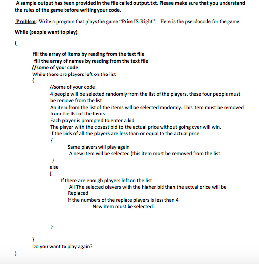 Hello, please help with this java assignment! I have all the instructions