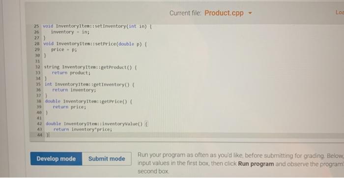 code)- set the product code (le, SKU234) to parameter code string GetCode()