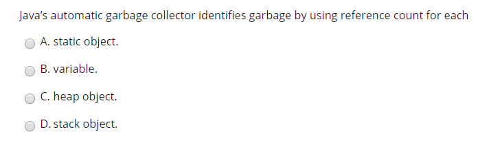 lavas automatic garbage collector identifies garbage by using reference count for