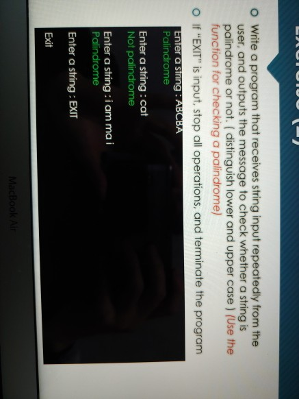  how do i solve those two o Write a program that