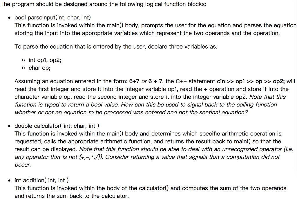 decompose a program into logica function blocks. To further our understanding of