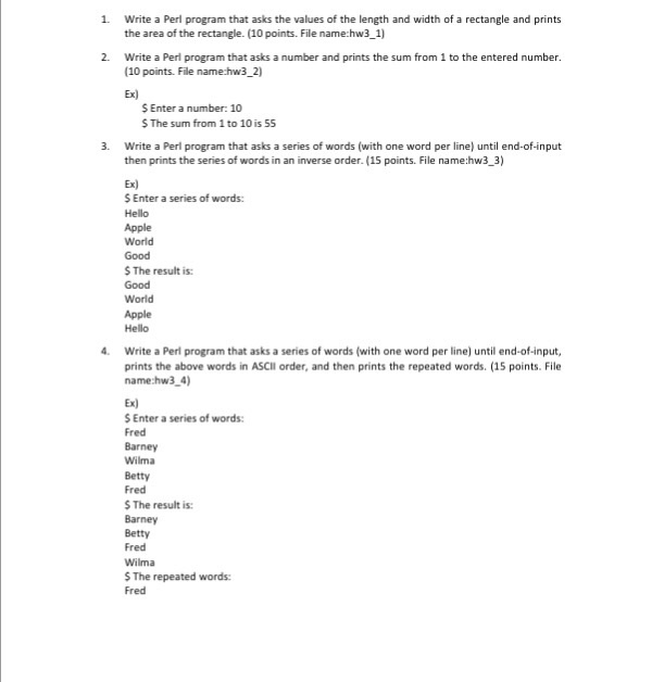  Compute this in C Write a Perl program that asks the