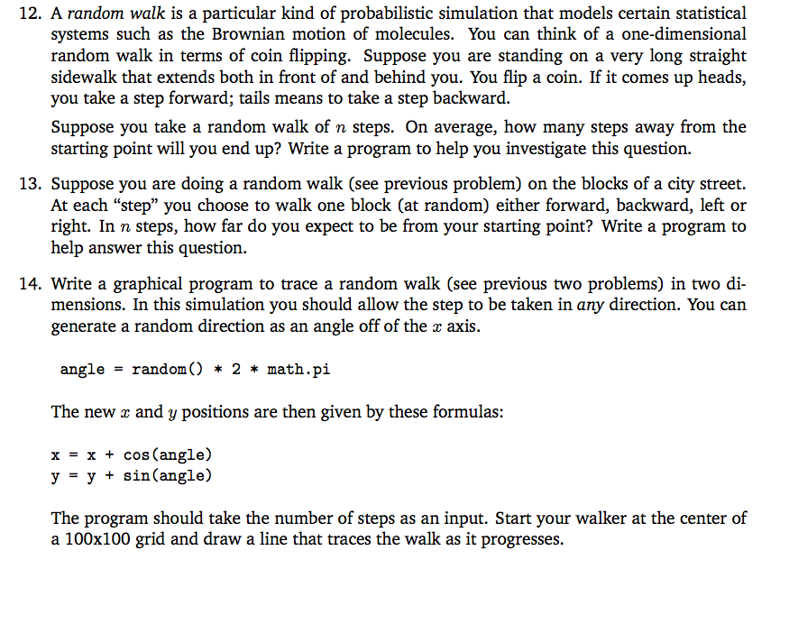Answer question 14 using Python 3, and the graphics import 12. A