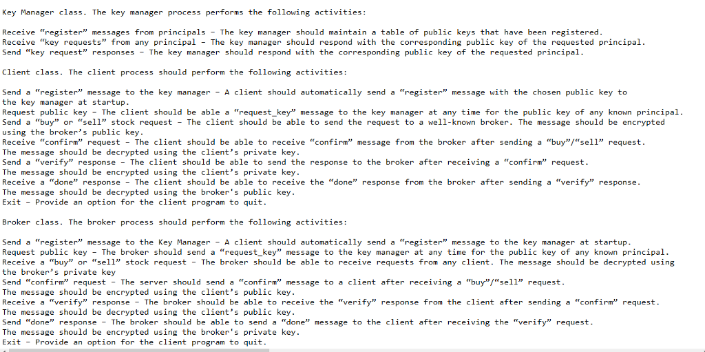server program to communicate with RSA encrption. Everything needed is explained in