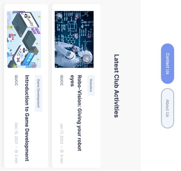 code it please using html and cssuse any photo Latest Club Activities