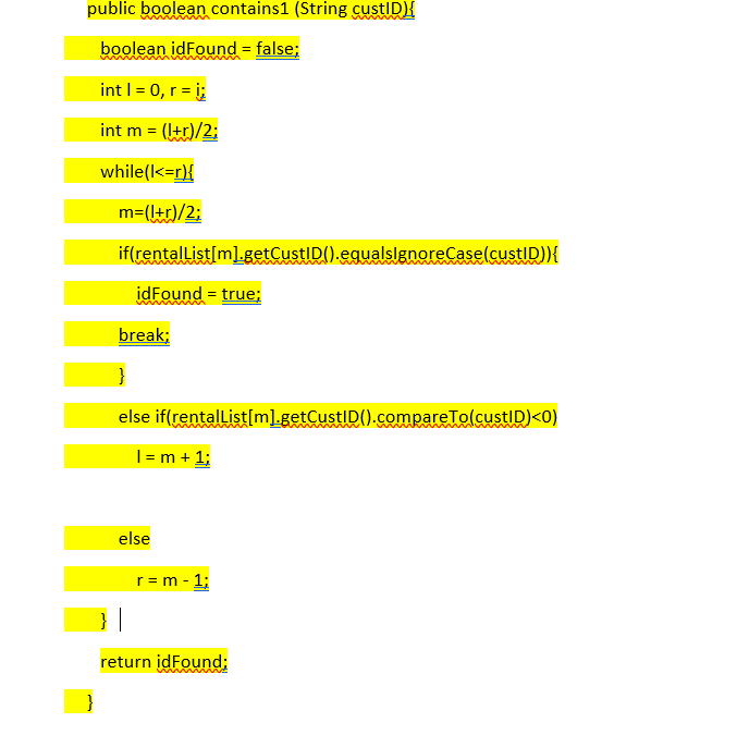 id entry by using the binary search of sorted array. Please help